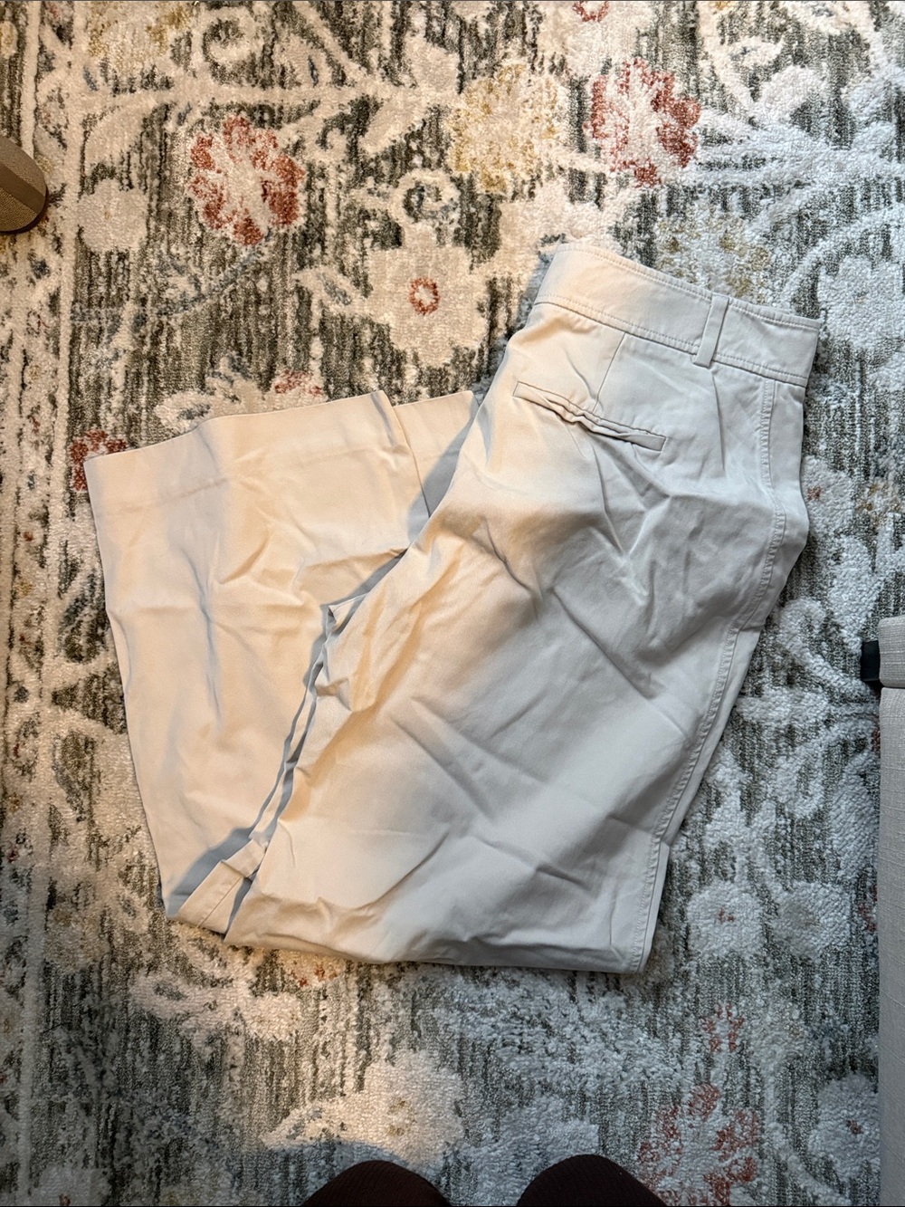 Everlane Women's Cream Straight-Leg Trousers